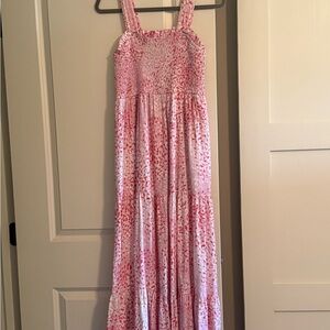 Express Pink Patterned Maxi Dress
